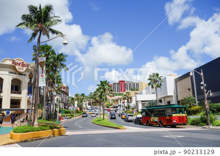 グアムの中心街 90233129