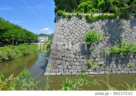 近江「水口城」「水口岡山城」の曲輪と石垣 90237232