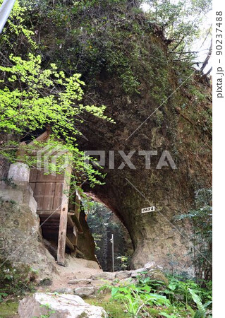 星野村　室山熊野神社のけほぎ岩 90237488