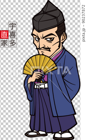 站著扇子的浮田直家【3頭】 90237872