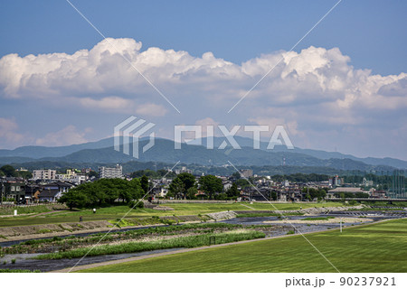 金沢の犀川の風景　【石川県風景】 90237921