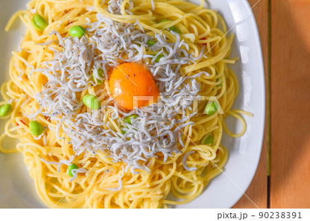 しらすと枝豆のペペロンチーノ 90238391