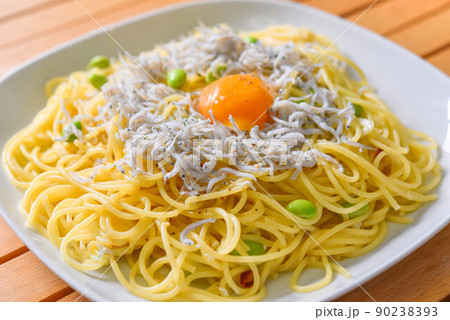 しらすと枝豆のペペロンチーノ 90238393
