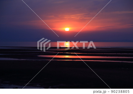 真玉海岸 「日本の夕陽百選」【大分県豊後高田市】 真玉海岸 「日本の夕陽百選」【大分県豊後高田市】 90238805
