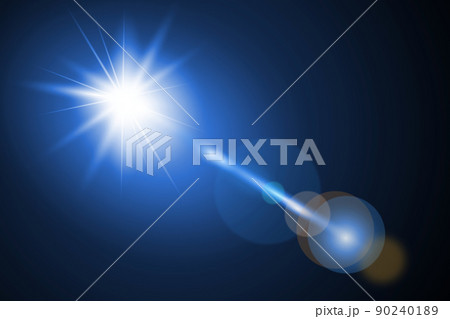 Lens flare isolated on black background 90240189