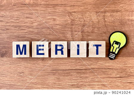 メリット ひらめきイメージ メリット ひらめきイメージ 90241024
