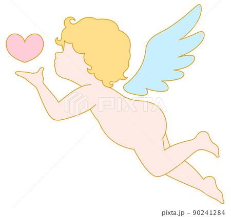 恋のキューピット　線ありカラーイラスト1  90241284