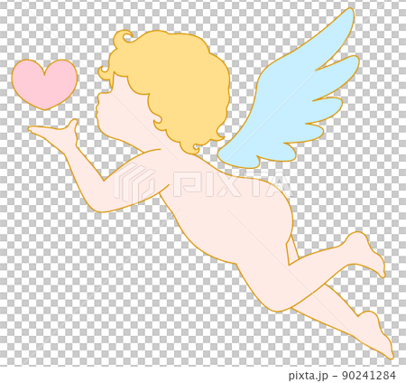 恋のキューピット　線ありカラーイラスト1  90241284