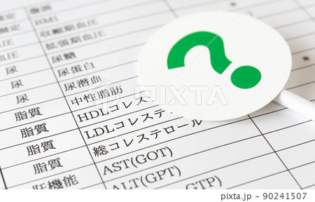 LDLコレステロール 脂質 健康診断 悪玉コレステロール 健康管理 ? クエスチョンマーク LDLコレステロール 脂質 健康診断 悪玉コレステロール 健康管理 ? クエスチョンマーク 90241507