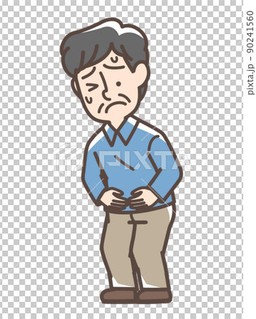 腹痛の男性 腹痛の男性 90241560
