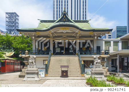 難波神社 新緑の季節(大阪府大阪市中央区博労町) 難波神社 新緑の季節(大阪府大阪市中央区博労町) 90241741