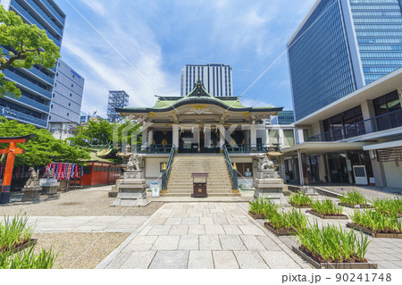 難波神社 新緑の季節(大阪府大阪市中央区博労町) 難波神社 新緑の季節(大阪府大阪市中央区博労町) 90241748