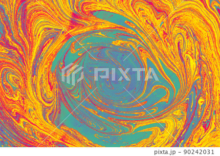 Abstract marbling art patterns as colorful background 90242031
