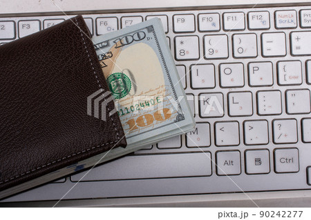 American Dollars Cash Money. Banknotes. Many bundle of US American Dollars Cash Money. Banknotes. Many bundle of US 90242277