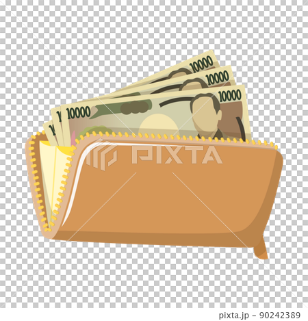 30,000 yen in a long wallet 90242389