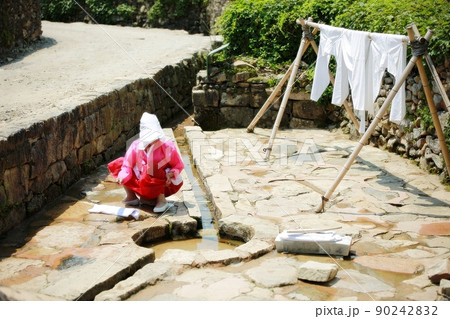 楽安邑城 民俗村 人物 90242832
