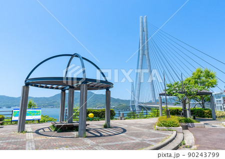 《広島県》レモン谷の風景・レモン谷付近から撮影した風景_多々羅大橋・しまなみ海道 《広島県》レモン谷の風景・レモン谷付近から撮影した風景_多々羅大橋・しまなみ海道 90243799