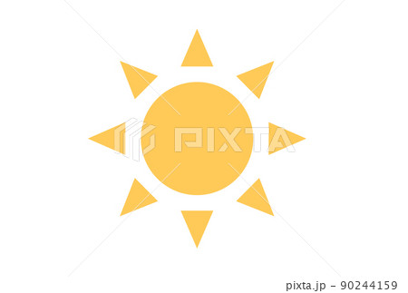 太陽　シンボル　マーク　アイコン　ベクター 90244159