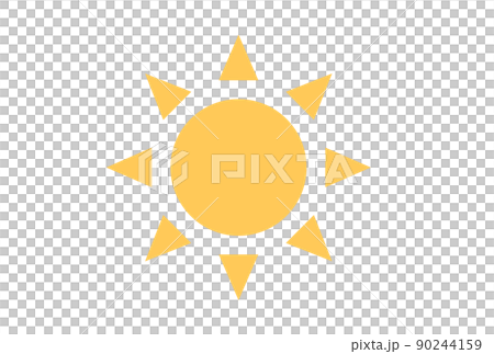 太陽　シンボル　マーク　アイコン　ベクター 90244159