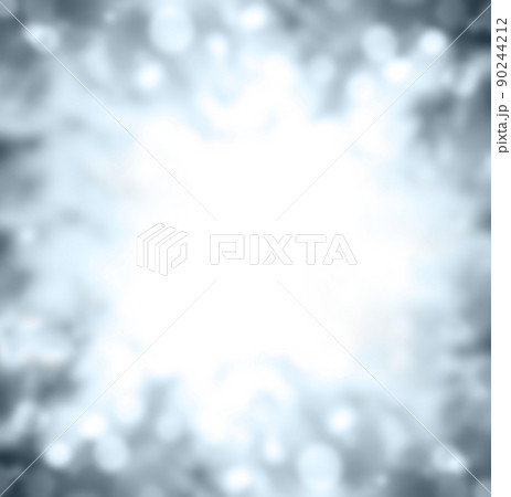 Blurred background of  light gray color. Square backdrop with bokeh abstract light 90244212