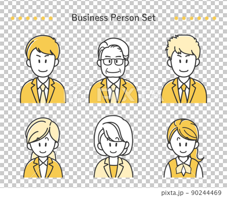 Business person icon illustration set Business person icon illustration set 90244469