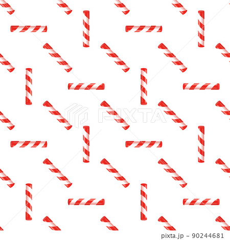 seamless pattern with striped candy sticks 90244681
