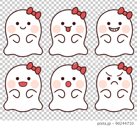 リボンをつけたおばけ 90244710