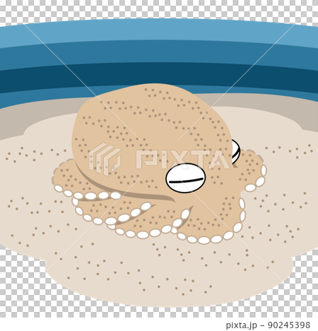 Illustration of a mimicking octopus Illustration of a mimicking octopus 90245398