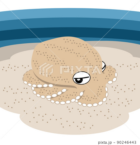 擬態しているタコのイラスト 90246443