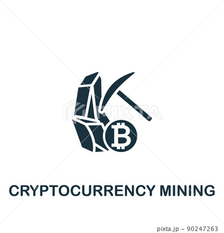 Cryptocurrency Mining icon. Monochrome simple Cryptocurrency icon for templates, web design and infographics Cryptocurrency Mining icon. Monochrome simple Cryptocurrency icon for templates, web design and infographics 90247263