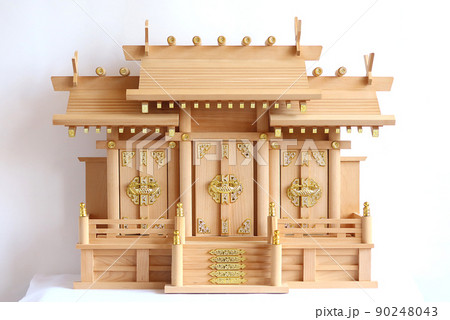 神棚屋根違い三社檜造り6 神棚屋根違い三社檜造り6 90248043