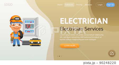 Electrician Website Template 90248220