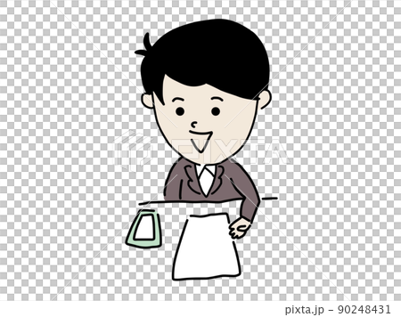 A businessman who proposes a hospitality business with a smile A businessman who proposes a hospitality business with a smile 90248431