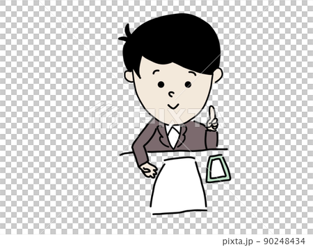 Customer service explanation Businessmen who are in business 90248434