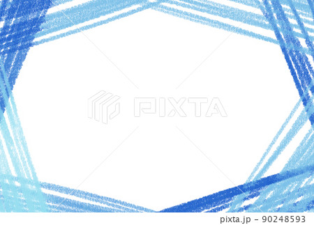 背景素材_色鉛筆_青 90248593