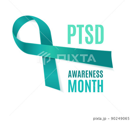 PTSD or Post Traumatic Stress Disorder Awareness Month Concept. Vector 90249065
