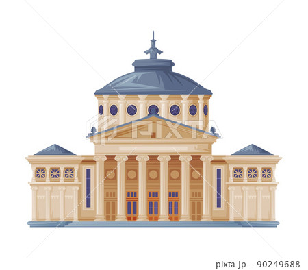 Romanian Athenaeum Concert Hall as Romania Traditional Symbol and Object Vector Illustration Romanian Athenaeum Concert Hall as Romania Traditional Symbol and Object Vector Illustration 90249688