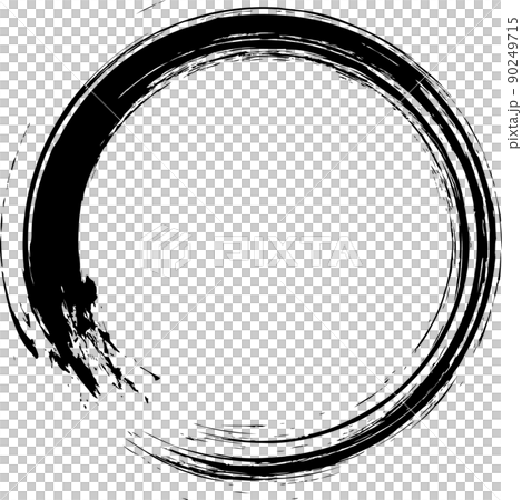 圓圈黑色畫筆字母 圓圈黑色畫筆字母 90249715