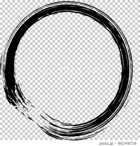 圓圈黑色畫筆字母 圓圈黑色畫筆字母 90249716