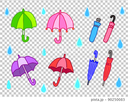 梅雨的材料（雨具、雨傘） 90250083