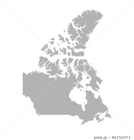 Canada vector map isolated on white background Canada vector map isolated on white background 90250471