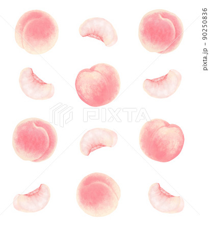 桃の背景イラスト 90250836