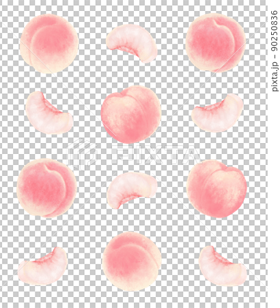 桃の背景イラスト 90250836
