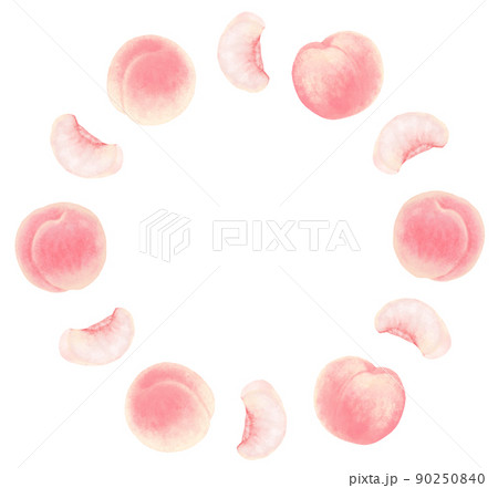 桃の丸フレーム 90250840