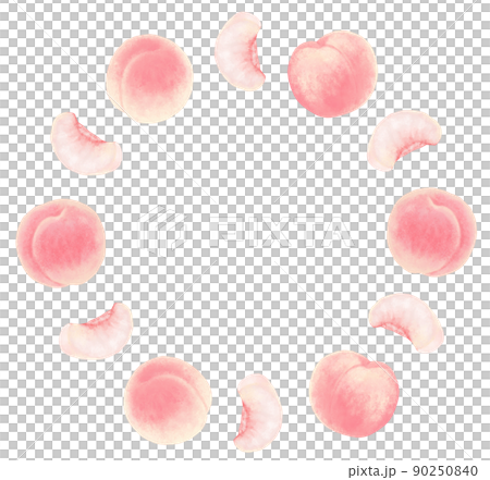 桃の丸フレーム 90250840