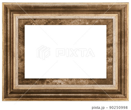Color Beige Classic Old Vintage Wooden mockup canvas frame Color Beige Classic Old Vintage Wooden mockup canvas frame 90250998