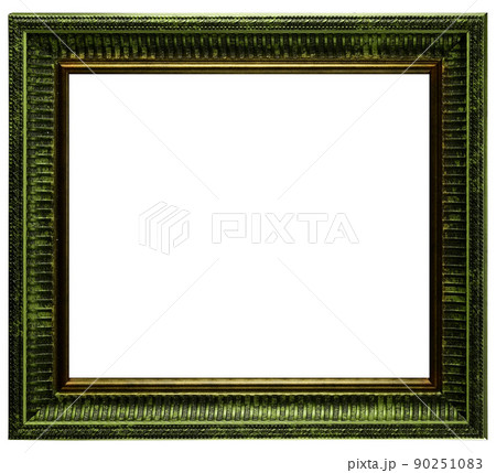 Dark Green Classic Old Vintage Wooden mockup canvas frame 90251083
