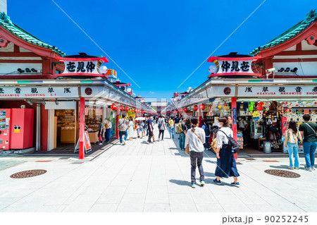 東京 浅草寺 仲見世通り 東京 浅草寺 仲見世通り 90252245