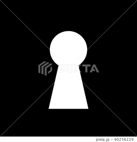 Keyhole with black background. Vector Keyhole with black background. Vector 90256229