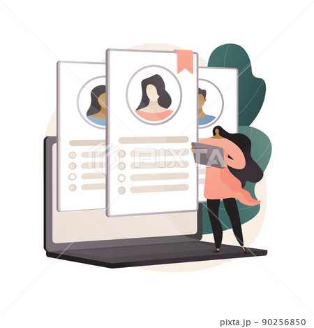Recruitment agency abstract concept vector illustration. 90256850